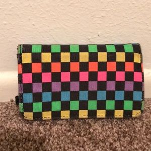 Rainbow Checkered Wallet